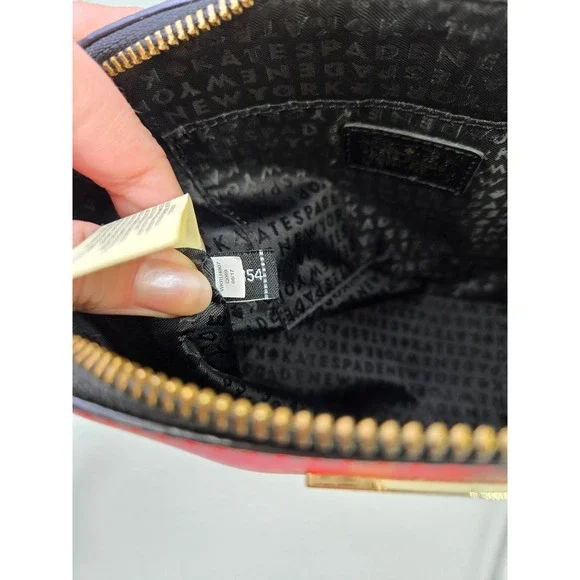 Kate Spade Red Plaid Dome Crossbody Bag‎ & Wallet Set - Picture 9 of 11